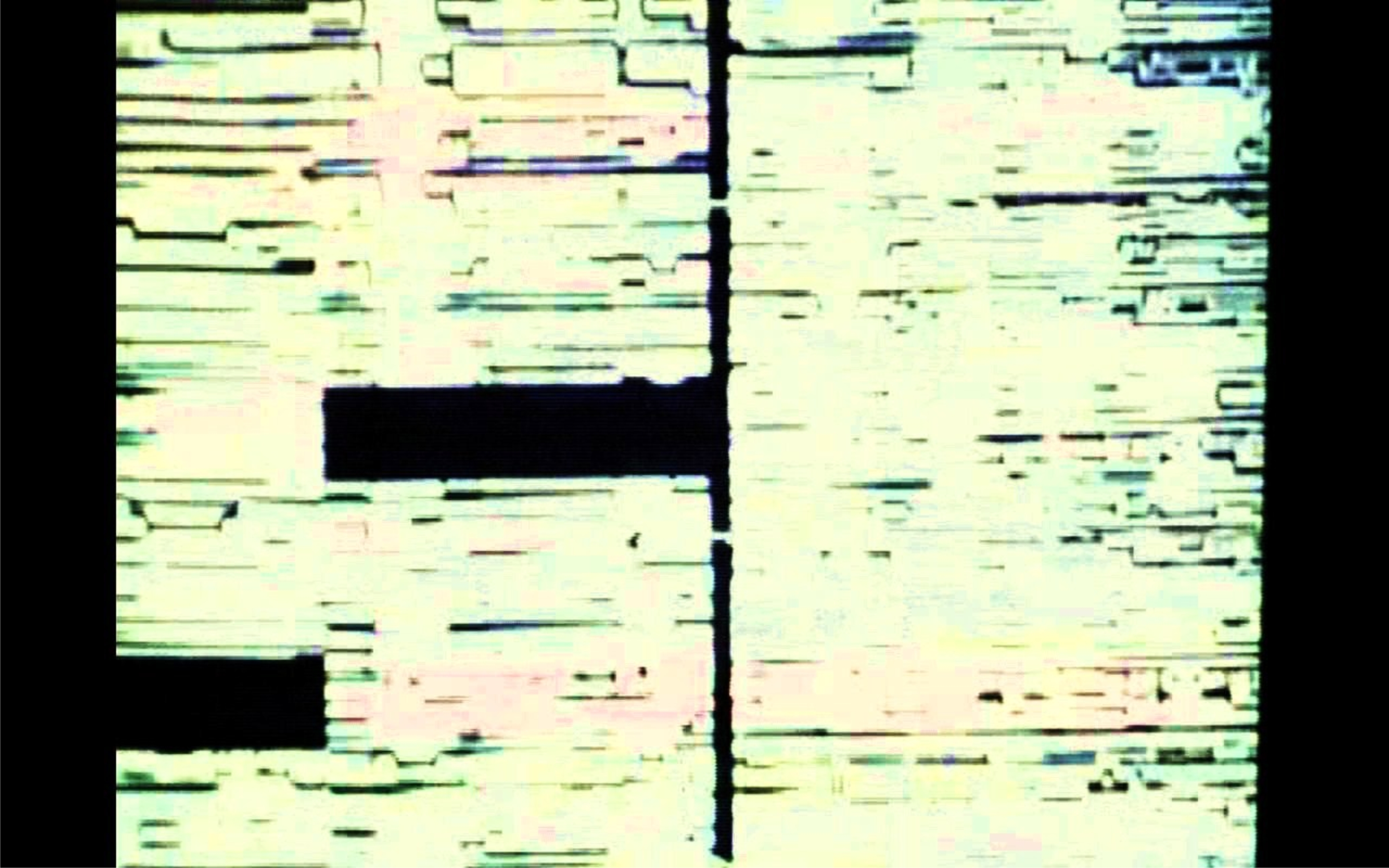 Error analógico en  cinta de  VHS por Gabriel Castillo.Video captura. (Archivo Aloardi)